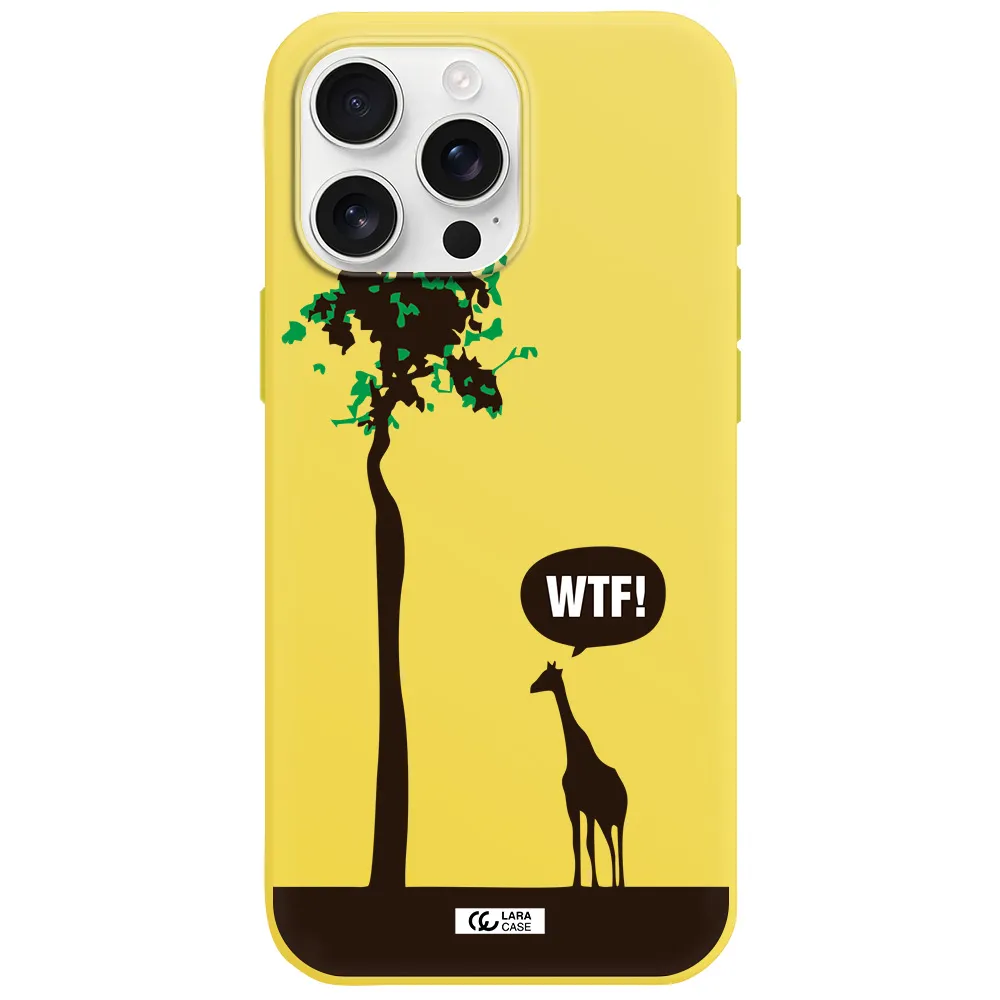 Wtf Apple Iphone 16 Pro Max Silicone Canary Yellow Case