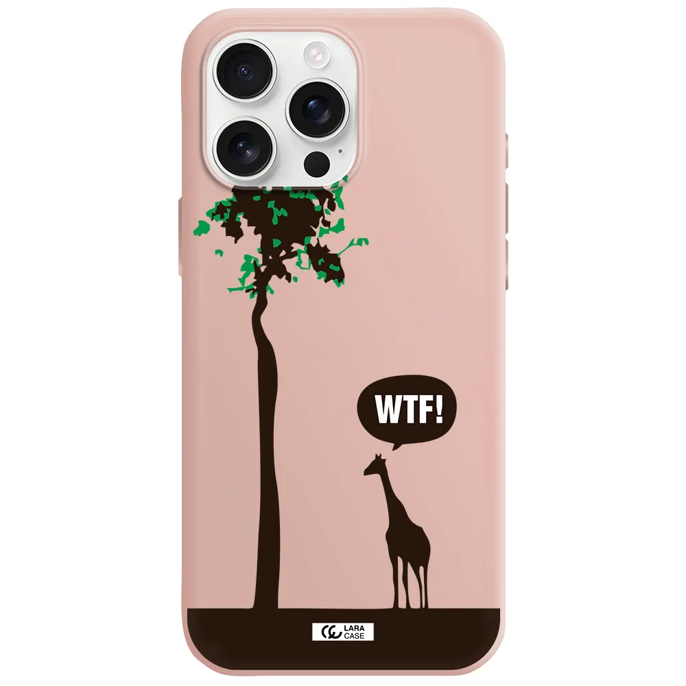 Wtf Apple Iphone 16 Pro Max Silicone Pastel Pink Case