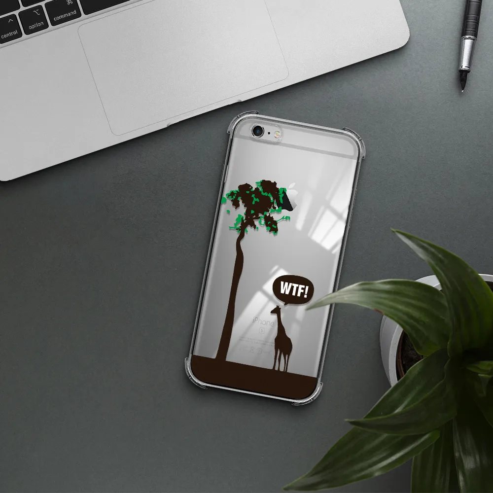 Wtf Apple iPhone 6 plus Clear PC Case