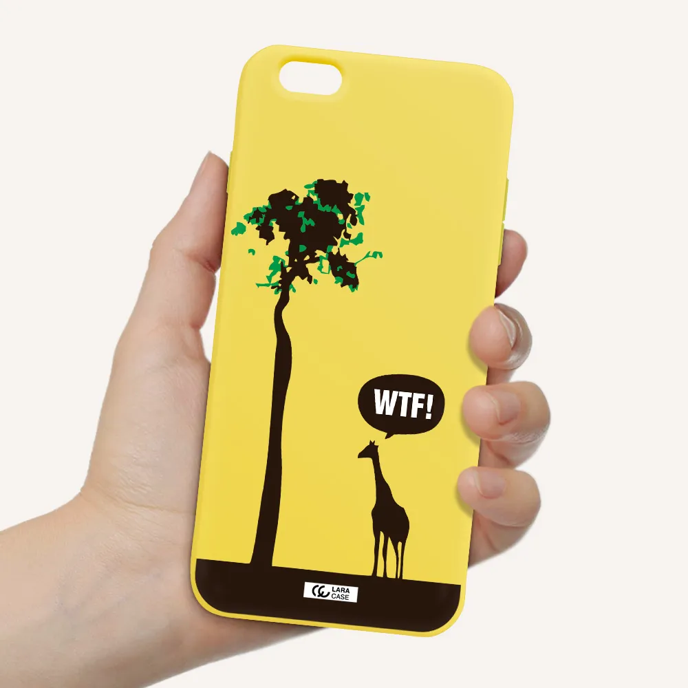 Wtf Apple iPhone 6 plus Silicone canary yellow Case
