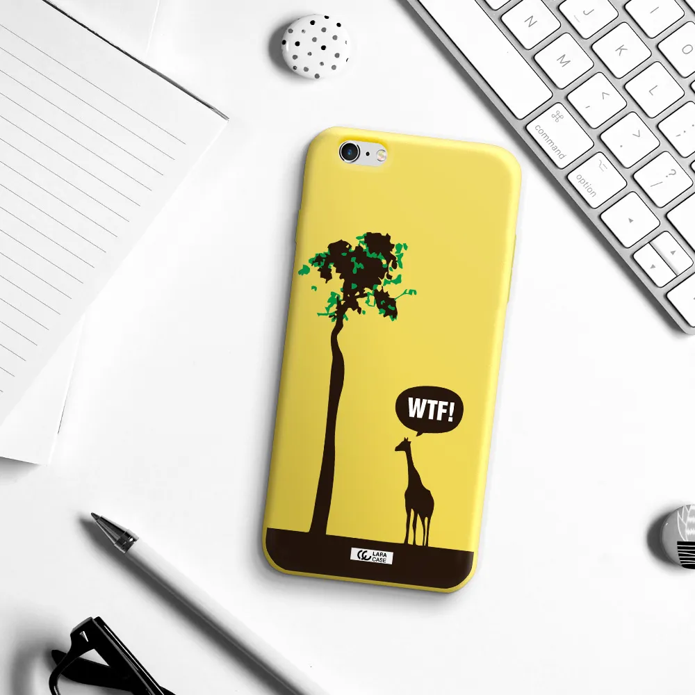 Wtf Apple iPhone 6 plus Silicone canary yellow Case