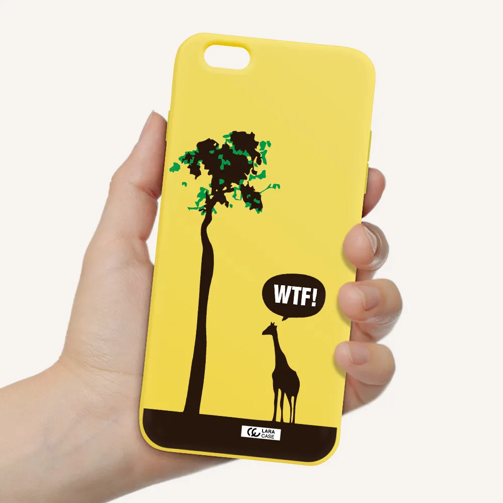 Wtf Apple iPhone 6 s plus Silicone canary yellow Case