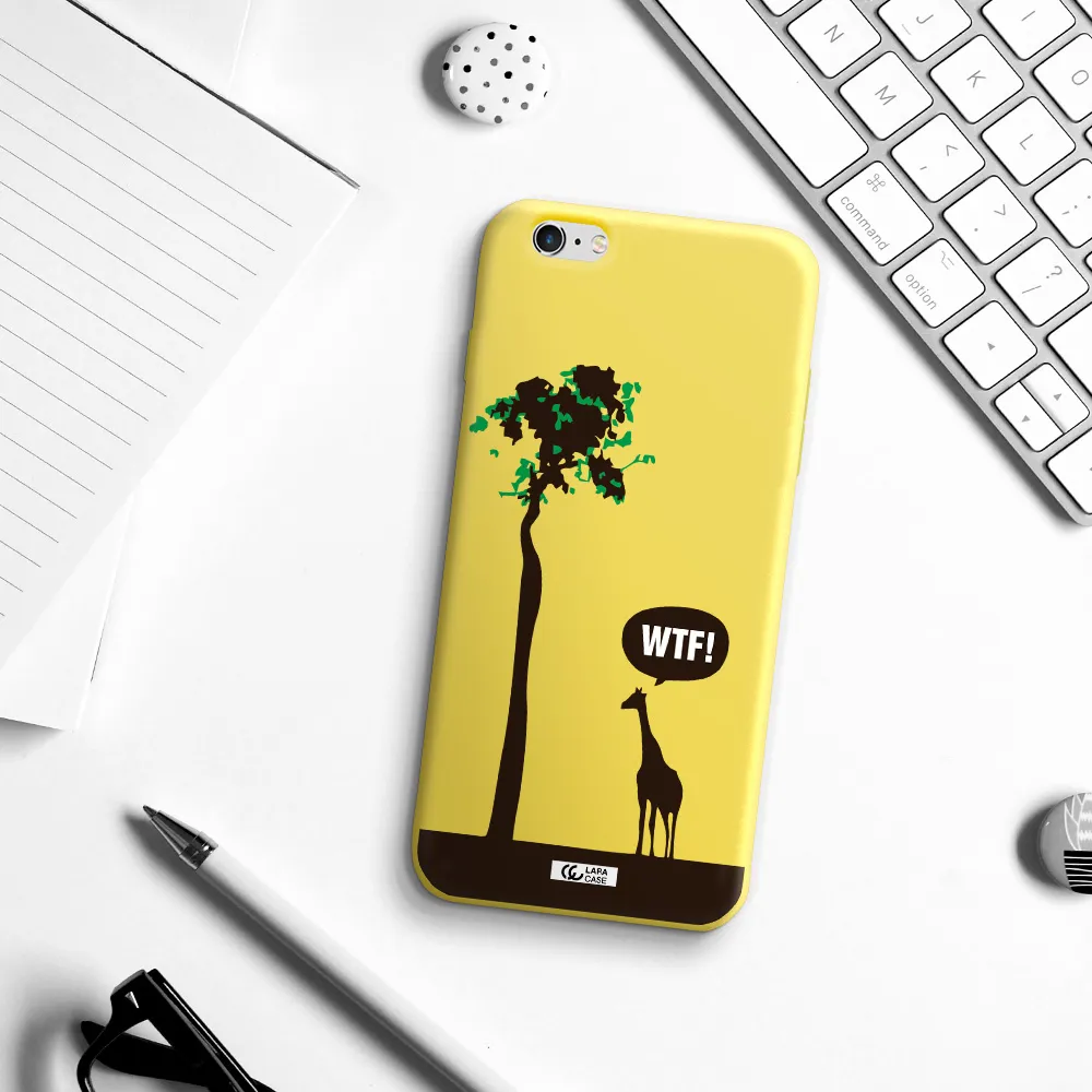 Wtf Apple iPhone 6 s plus Silicone canary yellow Case