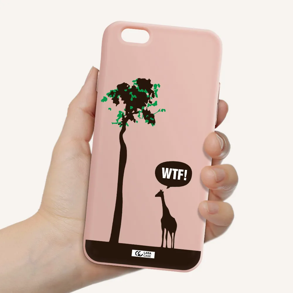 Wtf Apple iPhone 6 Silicone pastel pink Case