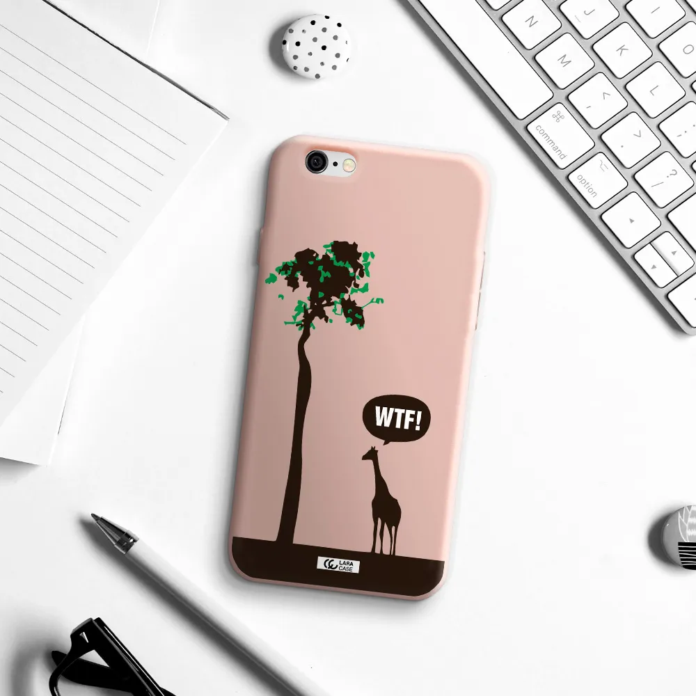 Wtf Apple iPhone 6 Silicone pastel pink Case