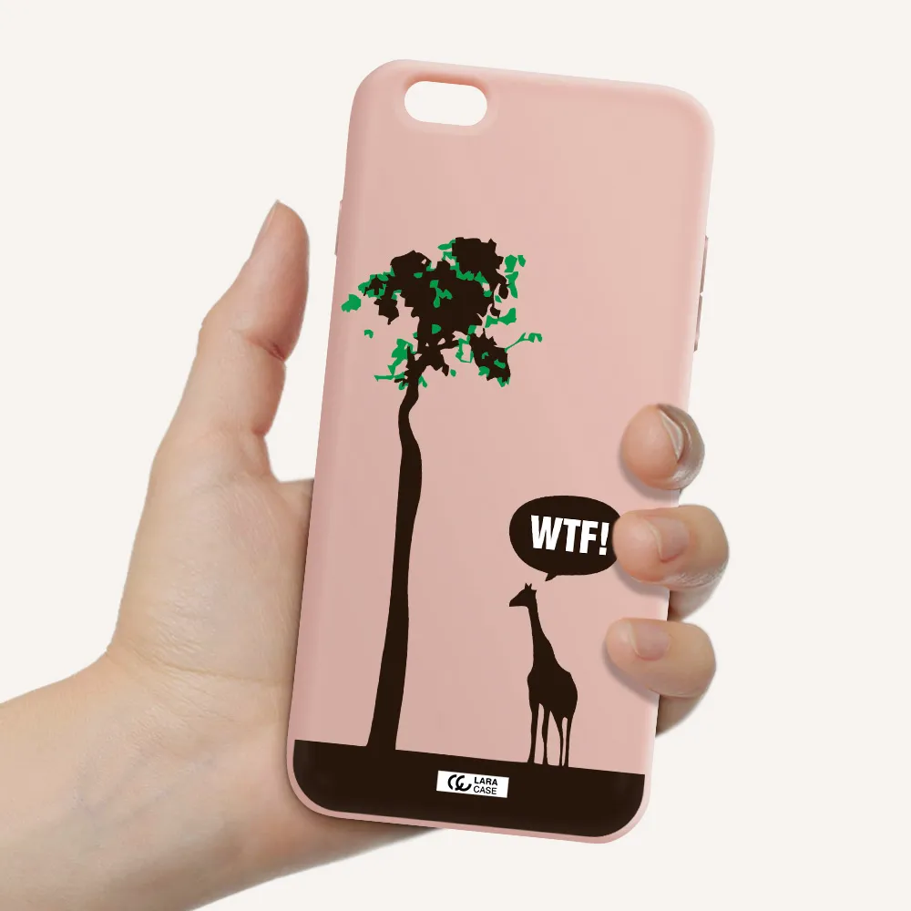Wtf Apple iPhone 6S Silicone pastel pink Case