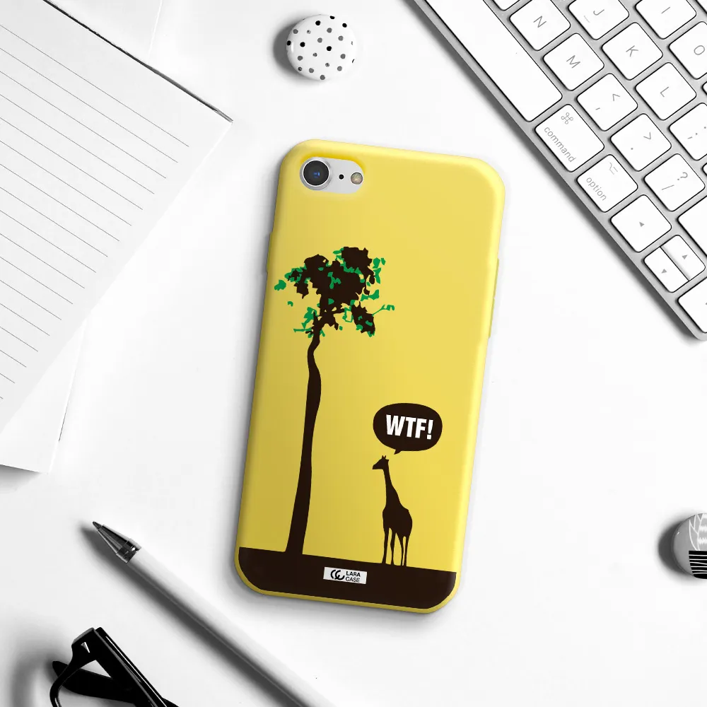 Wtf Apple iPhone 7 Silicone canary yellow Case