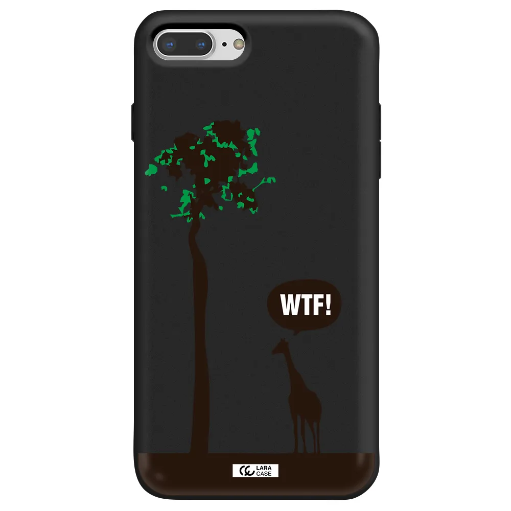 Wtf Apple iPhone 8 plus Silicone black Case