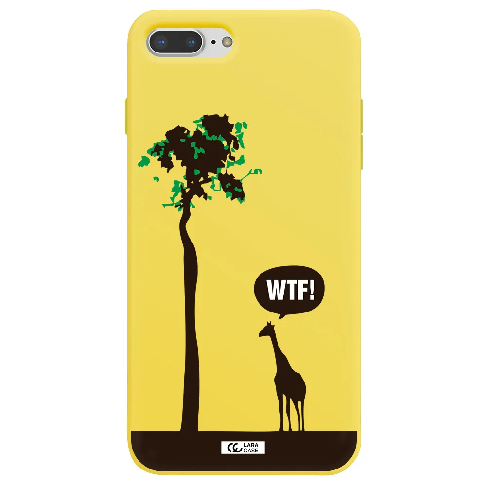 Wtf Apple iPhone 8 plus Silicone canary yellow Case
