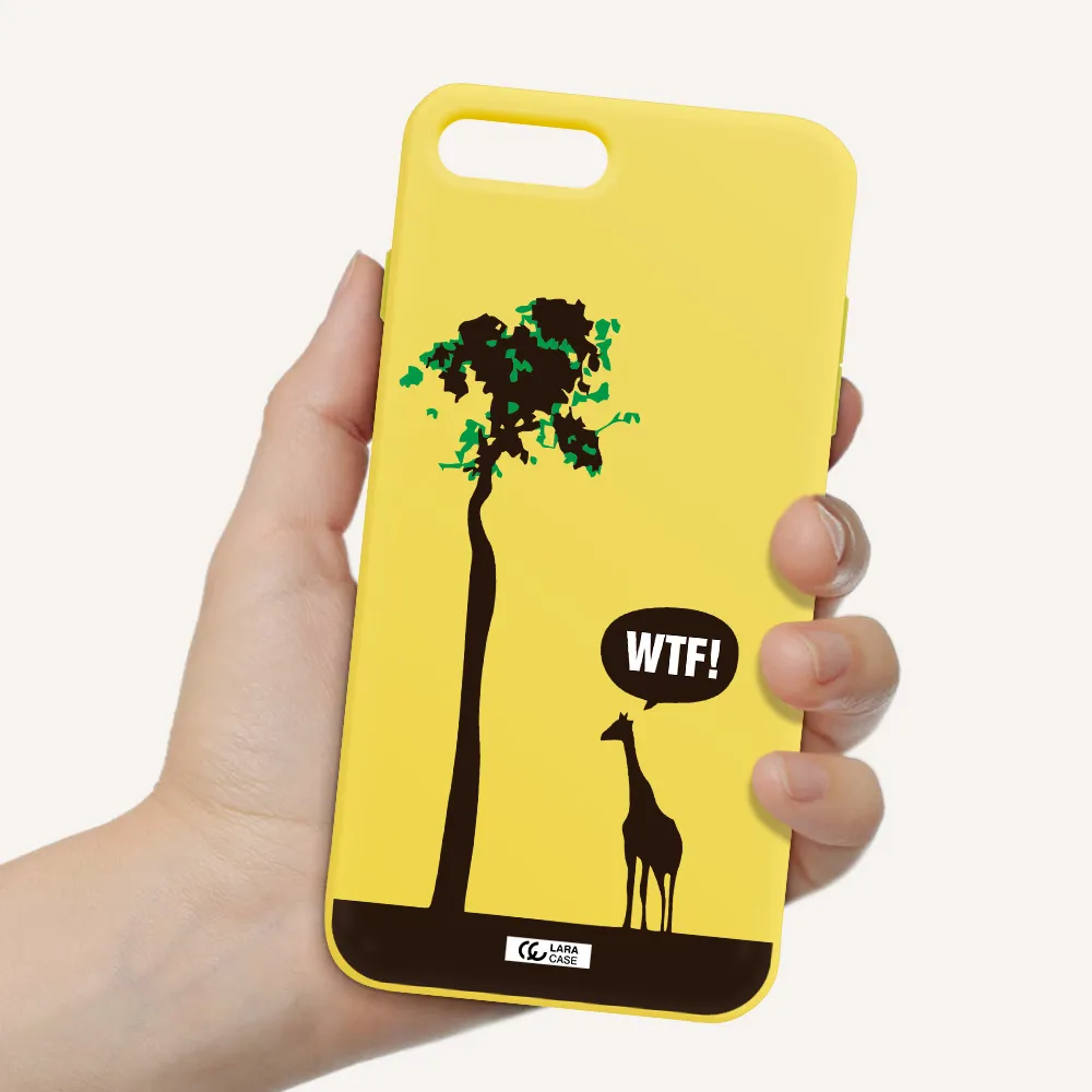 Wtf Apple iPhone 8 plus Silicone canary yellow Case