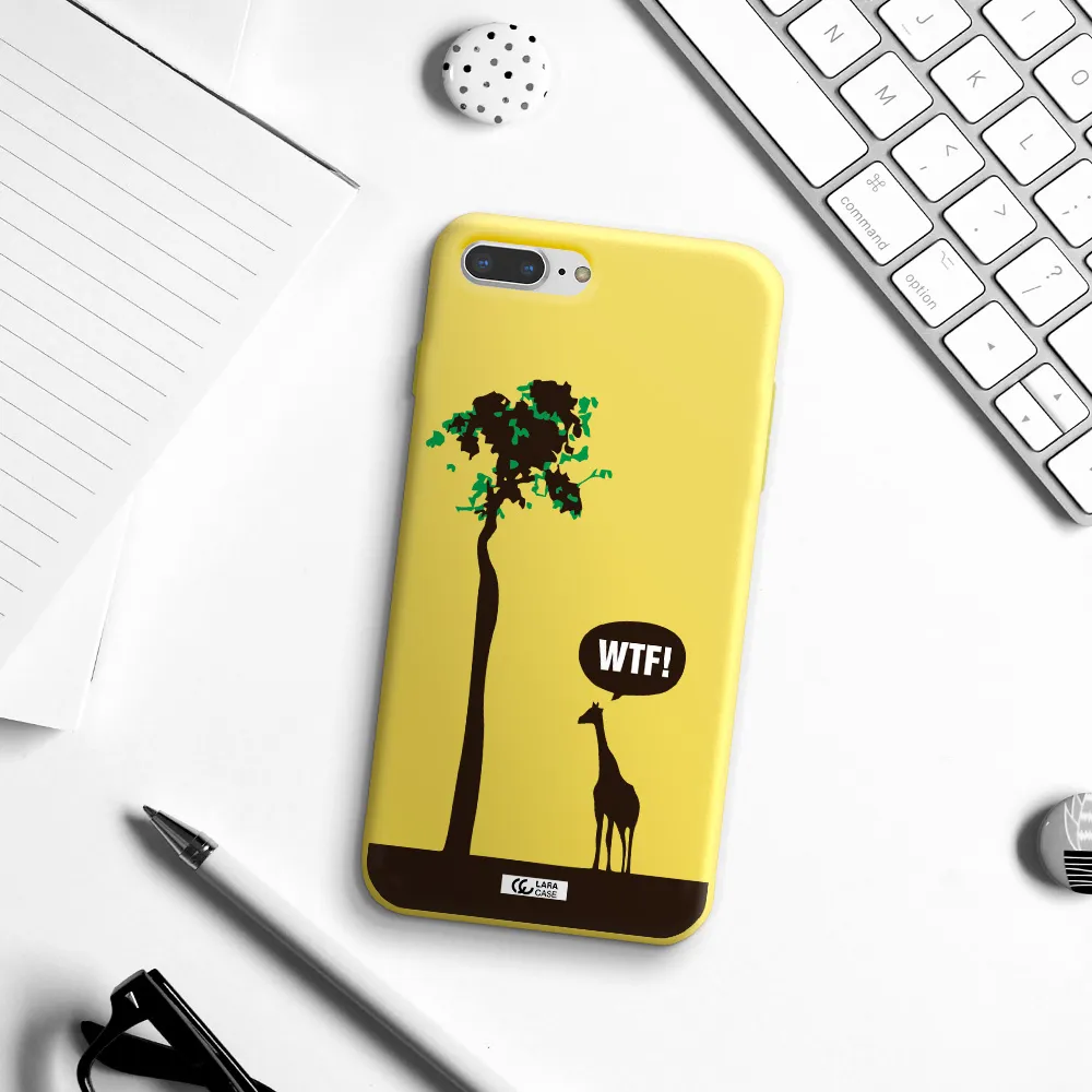 Wtf Apple iPhone 8 plus Silicone canary yellow Case