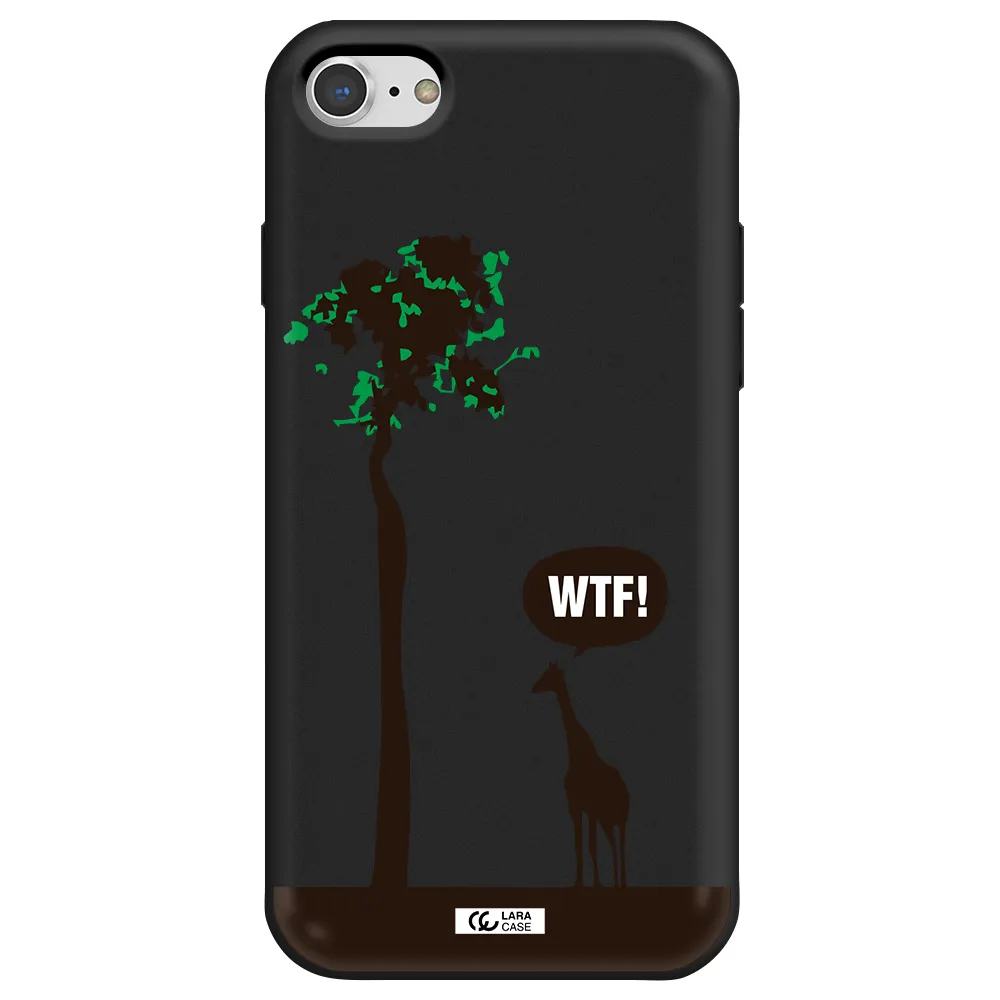 Wtf Apple iPhone 8 Silicone black Case