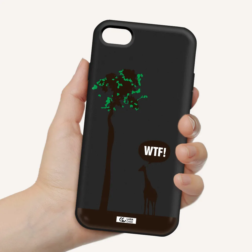 Wtf Apple iPhone 8 Silicone black Case