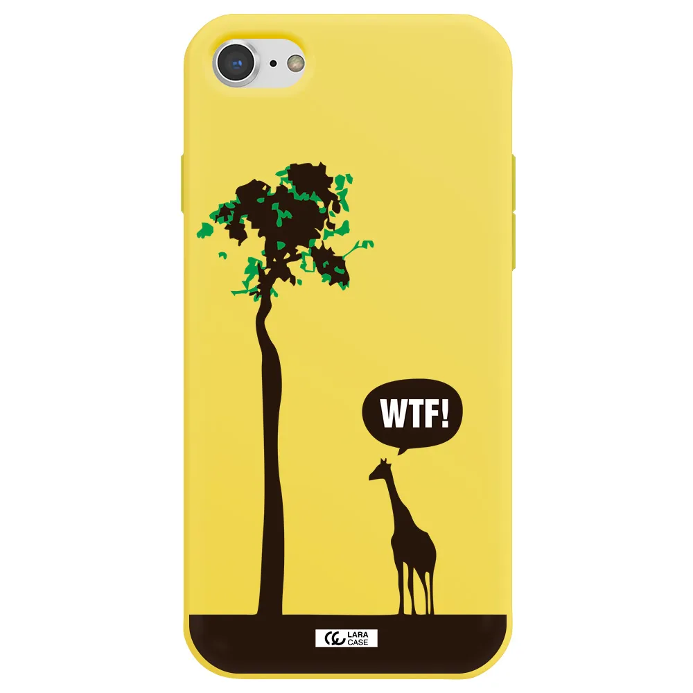 Wtf Apple iPhone 8 Silicone canary yellow Case