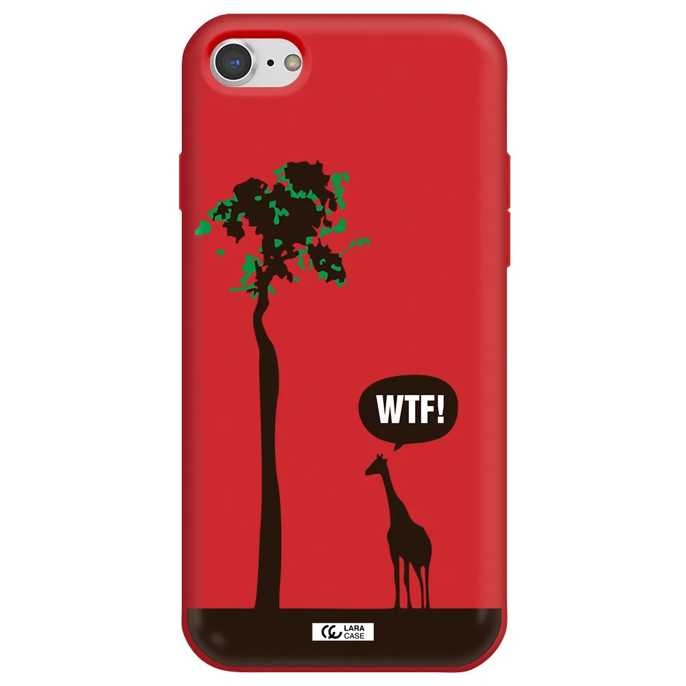 Wtf Apple iPhone 8 Silicone Imperial Red Case