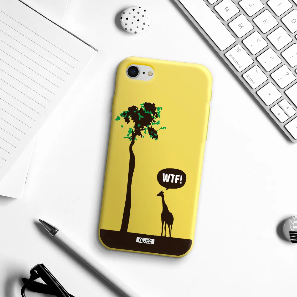 Wtf Apple iPhone se 2020 Silicone canary yellow Case