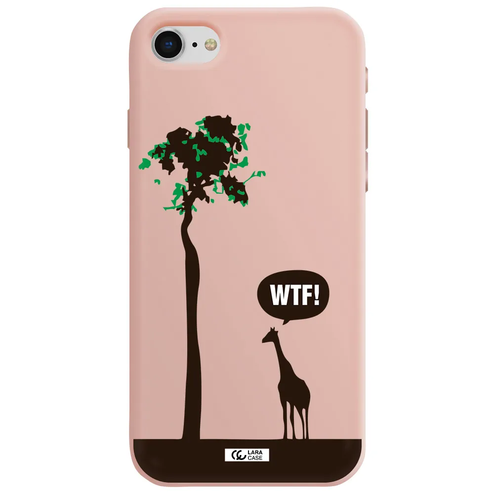 Wtf Apple iPhone se 2020 Silicone pastel pink Case