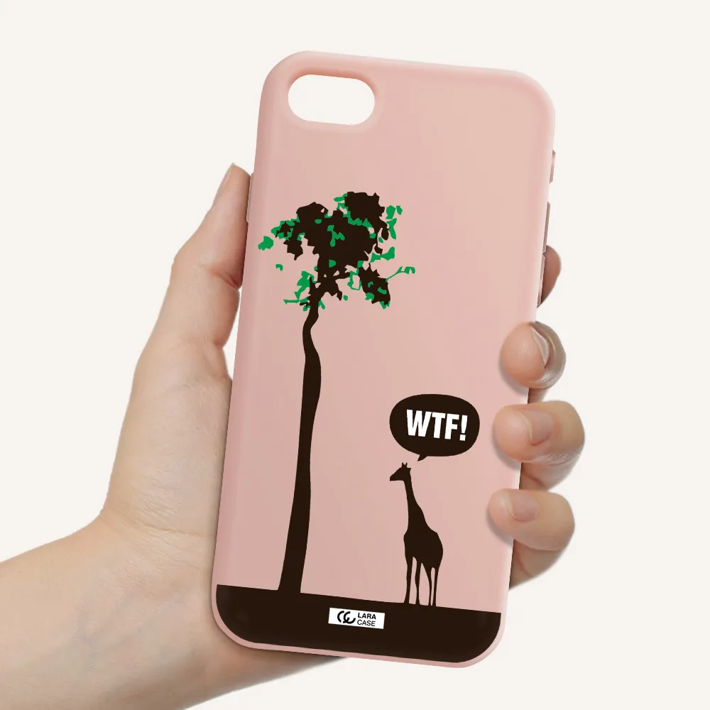 Wtf Apple iPhone se 2020 Silicone pastel pink Case