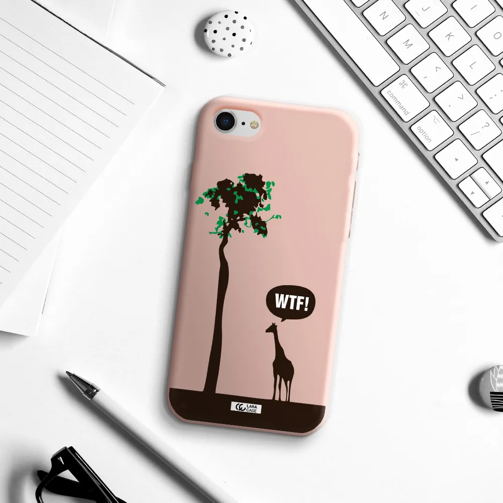 Wtf Apple iPhone se 2020 Silicone pastel pink Case