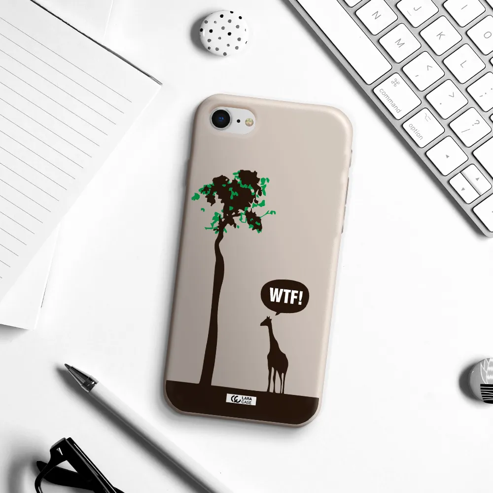 Wtf Apple iPhone se 2020 Silicone Stone Case