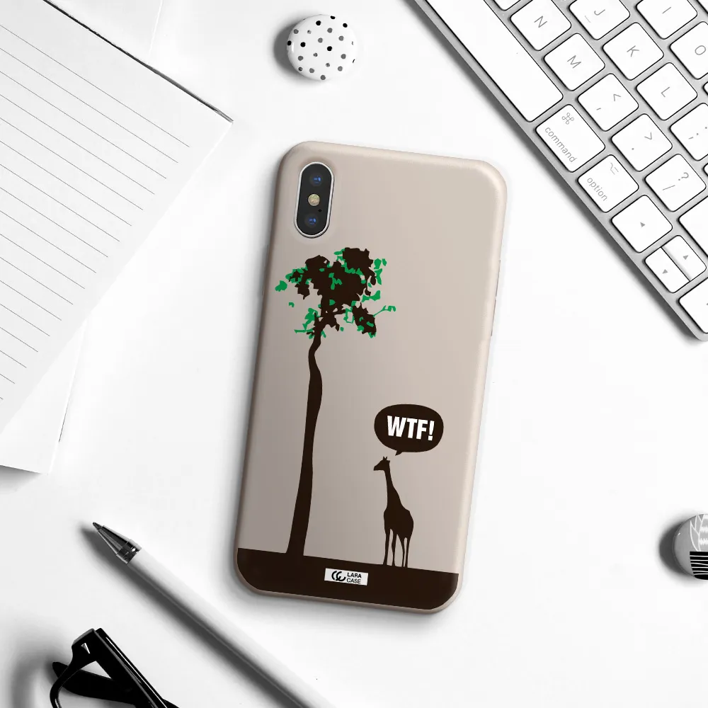 Wtf Apple iPhone X Silicone Stone Case
