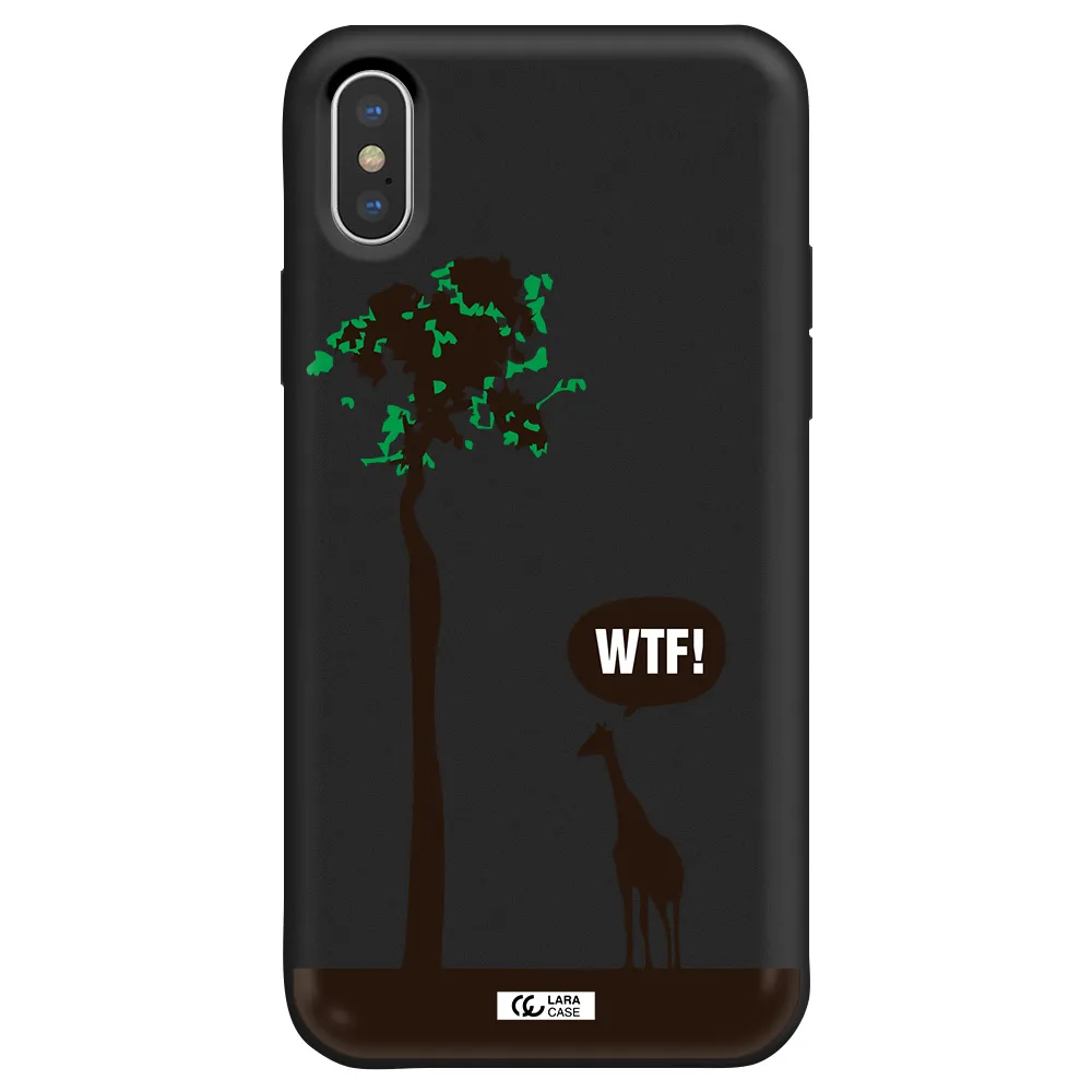 Wtf Apple iPhone XS Silicone black Case