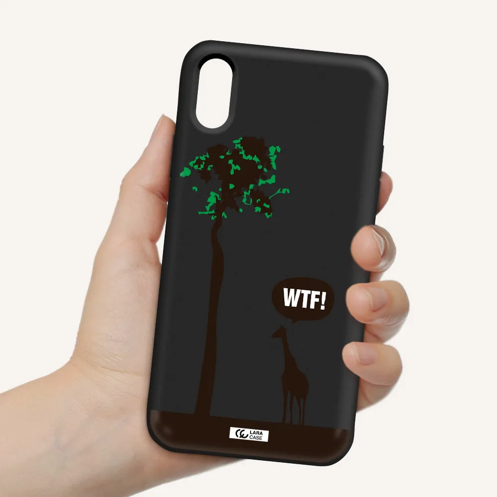 Wtf Apple iPhone XS Silicone black Case