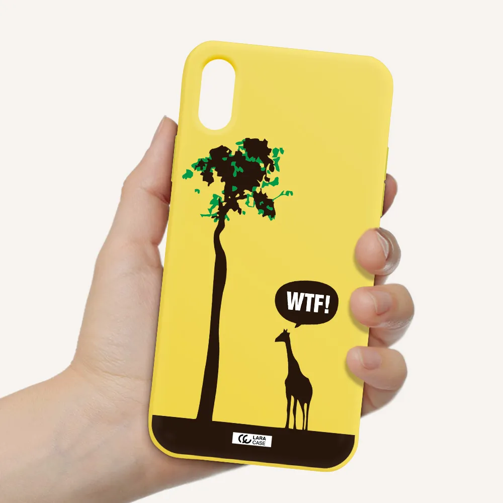 Wtf Apple iPhone XS Silicone canary yellow Case