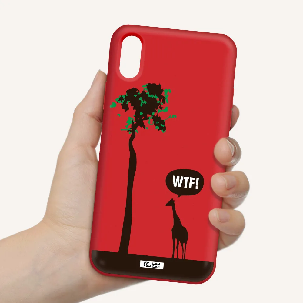 Wtf Apple iPhone XS Silicone Imperial Red Case