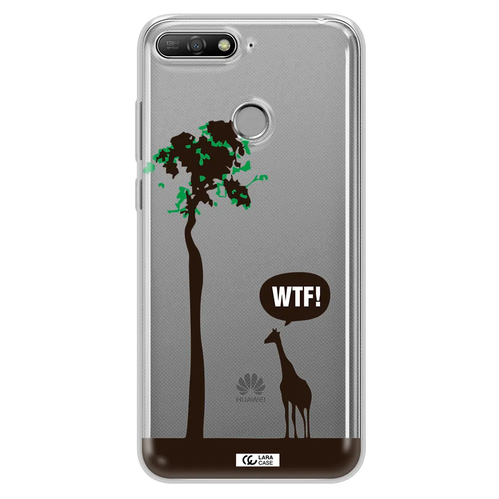 Wtf Huawei Y6 Prime 2018 Clear TPU Case