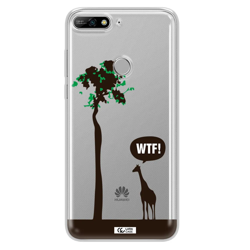 Wtf Huawei Y7 2018 Clear TPU Case