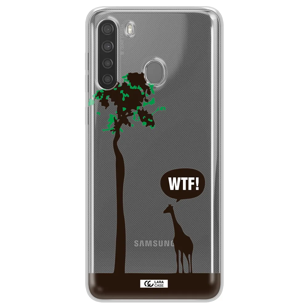 Wtf Samsung A21 Clear TPU Case