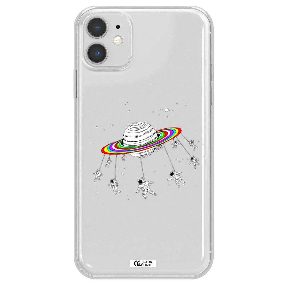 Pluto Rainbow Apple iPhone 11 Clear TPU Case