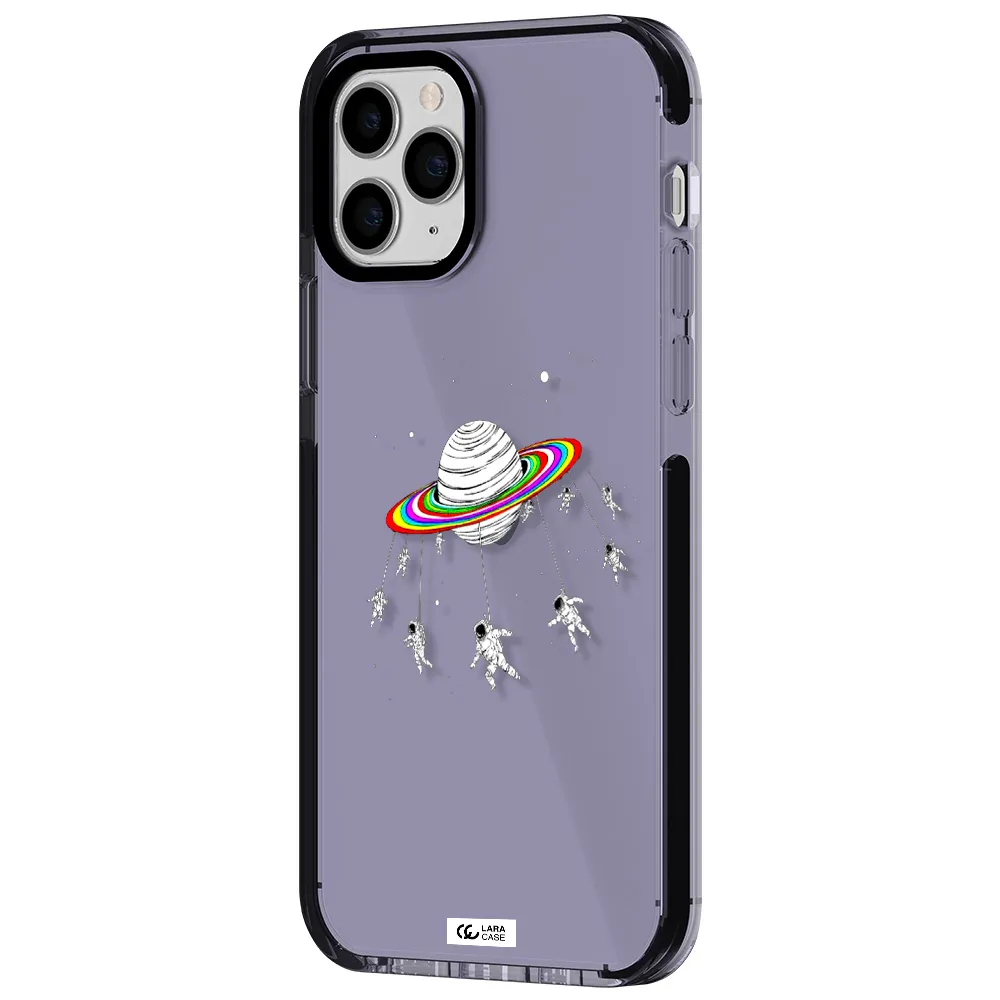 Pluto Rainbow Apple iPhone 11 pro impact Lilac Case