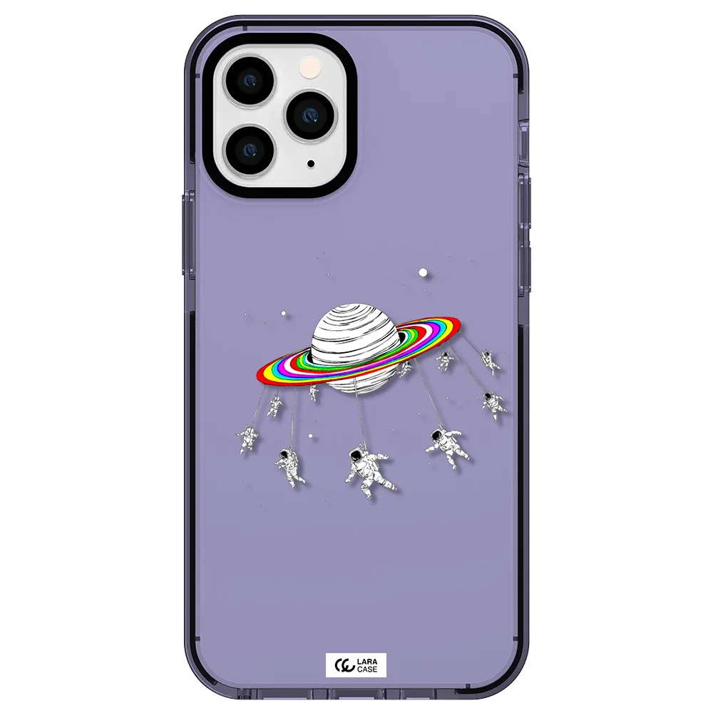 Pluto Rainbow Apple iPhone 11 pro max impact Lilac Case