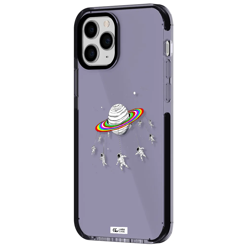 Pluto Rainbow Apple iPhone 11 pro max impact Lilac Case