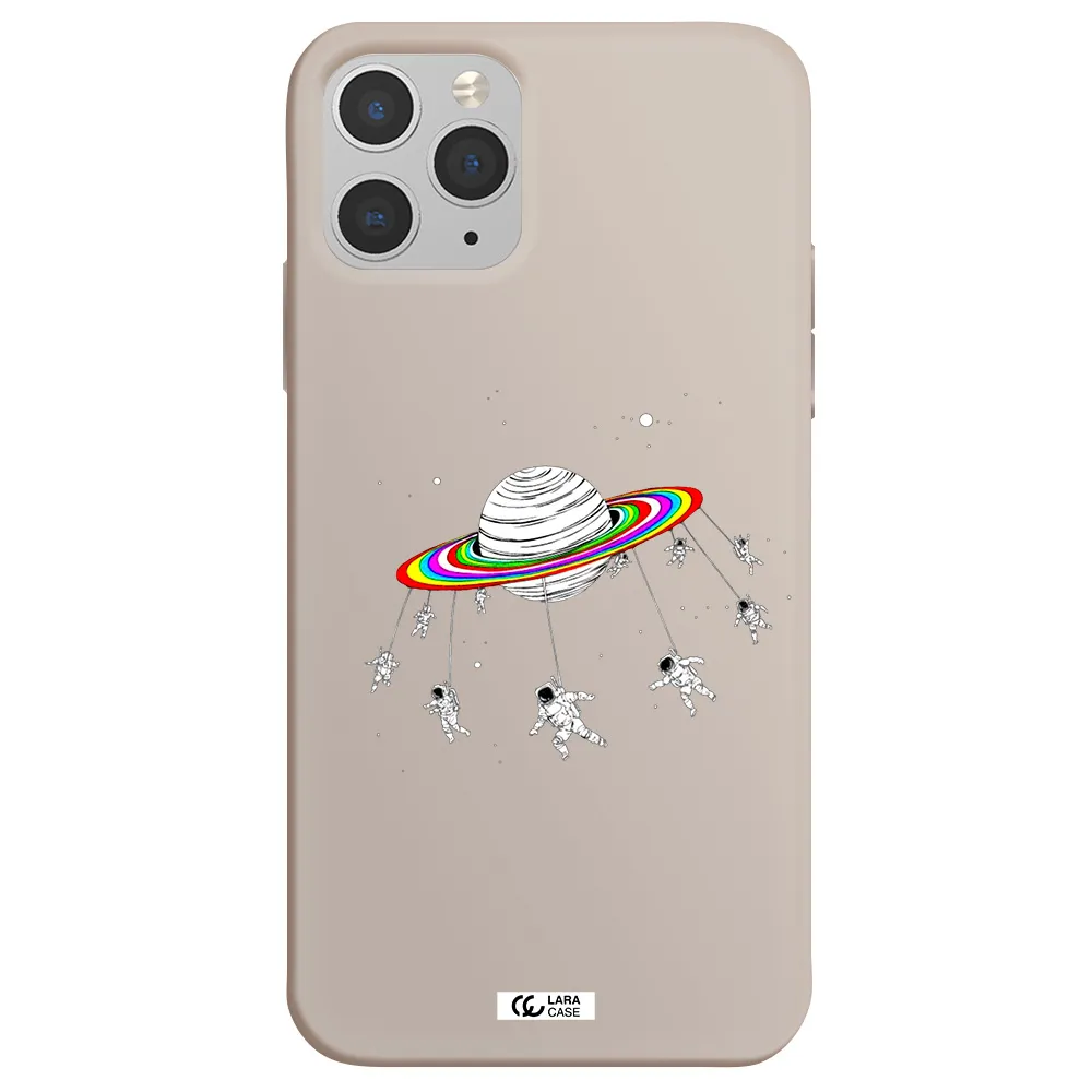 Pluto Rainbow Apple iPhone 11 pro max Silicone Stone Case