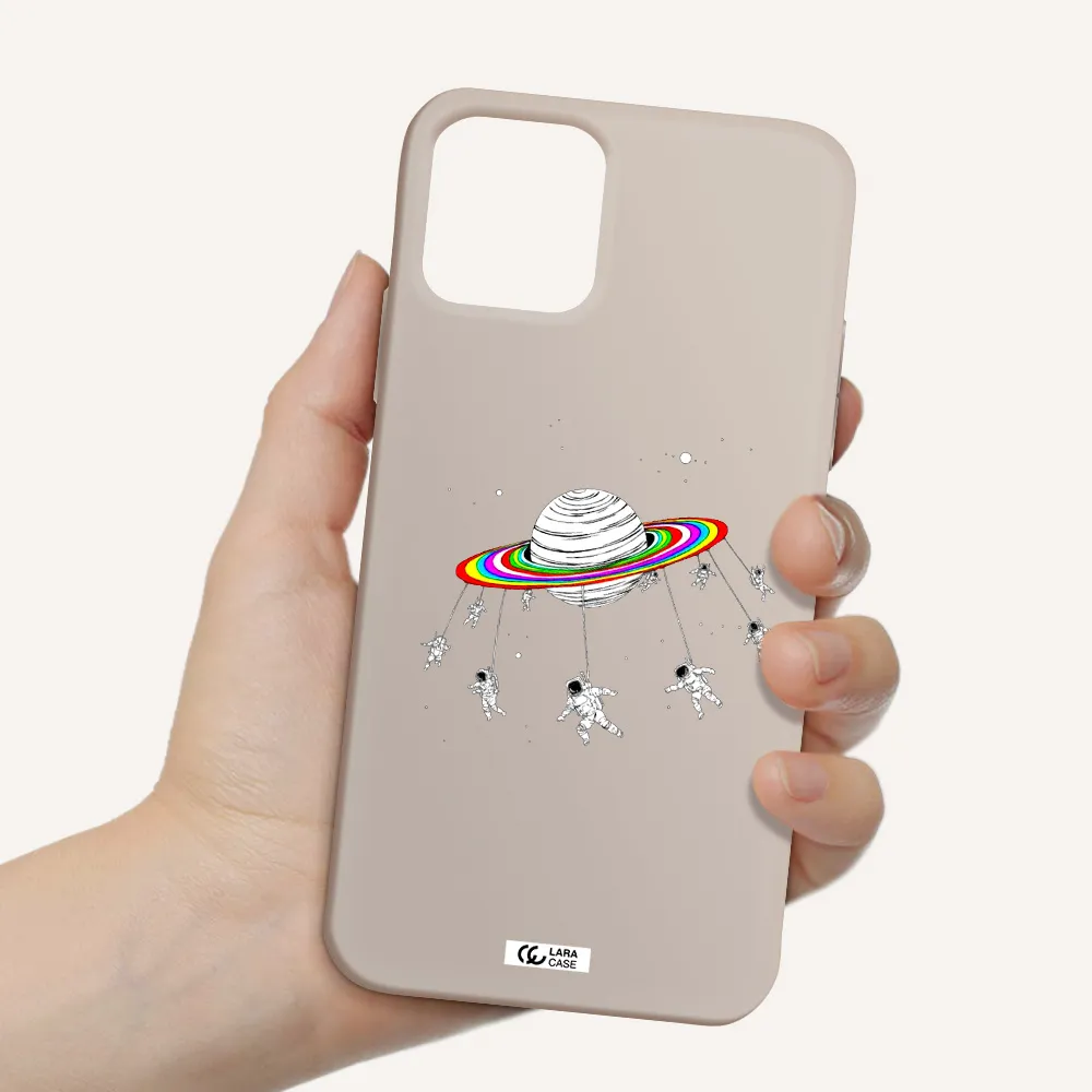 Pluto Rainbow Apple iPhone 11 pro max Silicone Stone Case