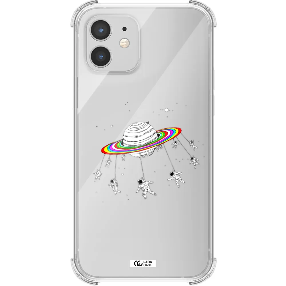 Pluto Rainbow Apple iPhone 12 Clear PC Case