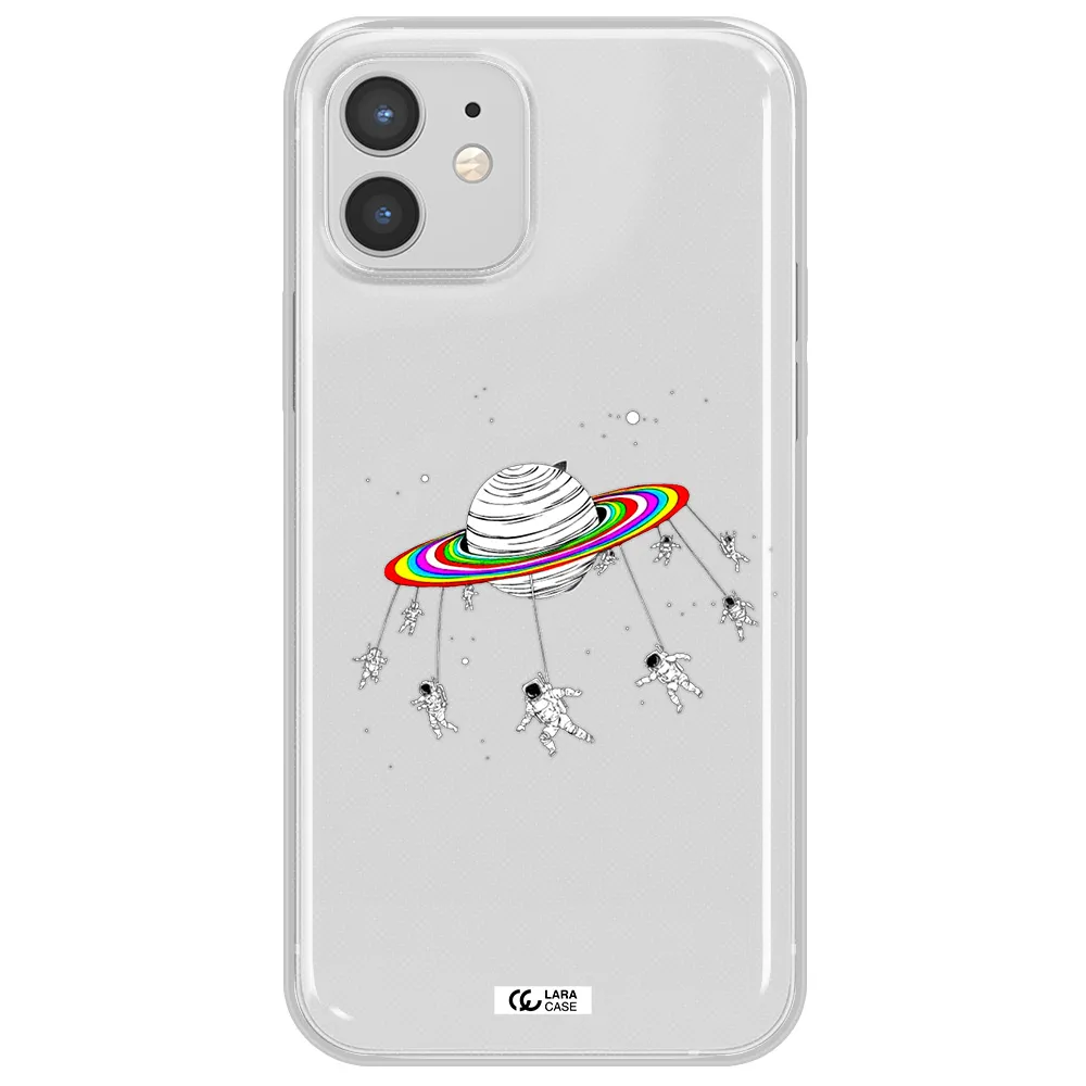 Pluto Rainbow Apple iPhone 12 Clear TPU Case
