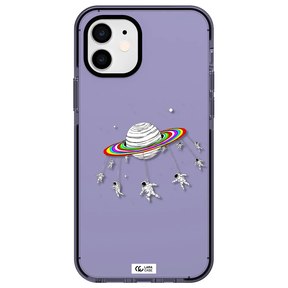 Pluto Rainbow Apple iPhone 12 impact Lilac Case