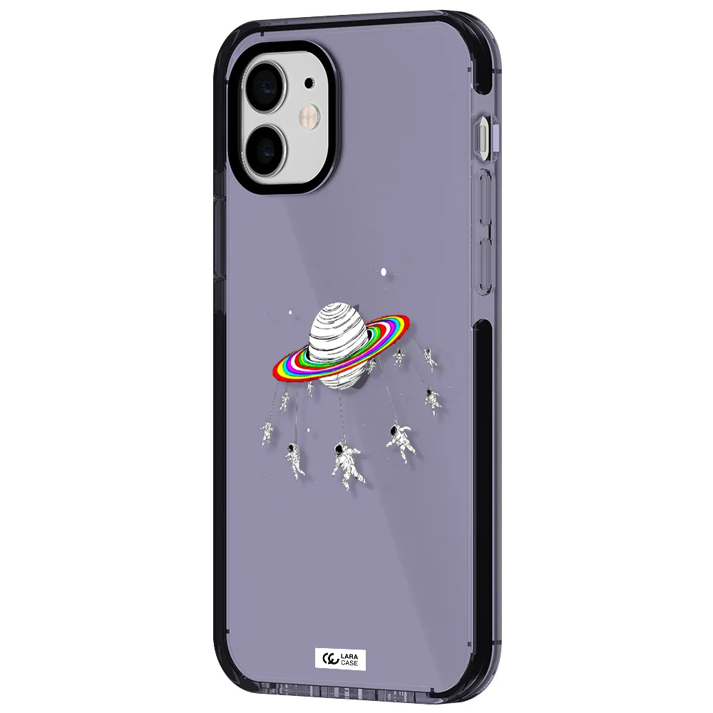 Pluto Rainbow Apple iPhone 12 impact Lilac Case