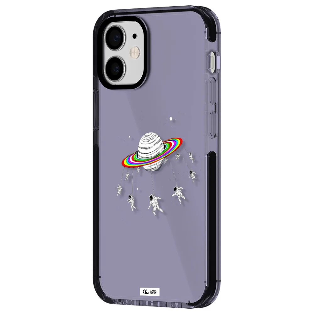 Pluto Rainbow Apple iPhone 12 mini impact Lilac Case