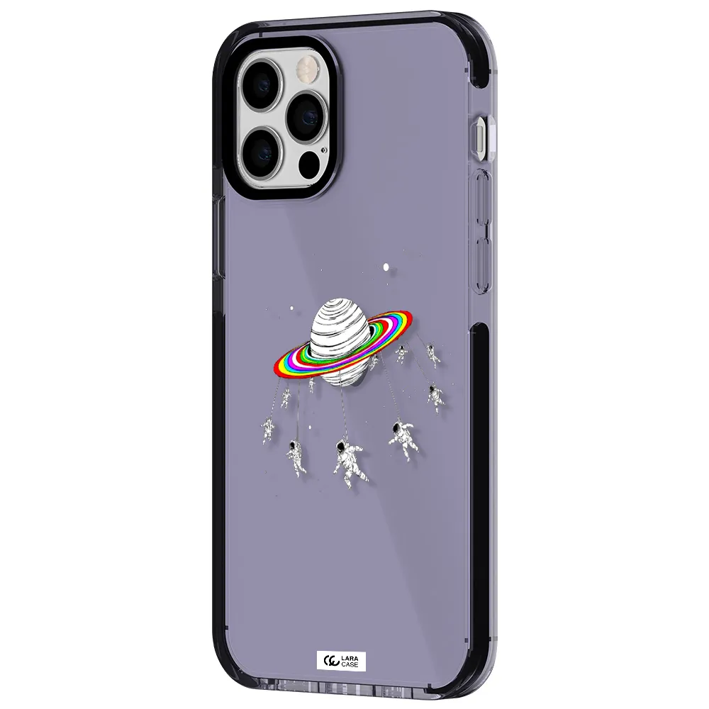 Pluto Rainbow Apple iPhone 12 pro impact Lilac Case