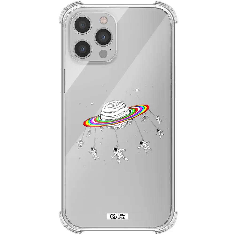 Pluto Rainbow Apple iPhone 12 pro max Clear PC Case
