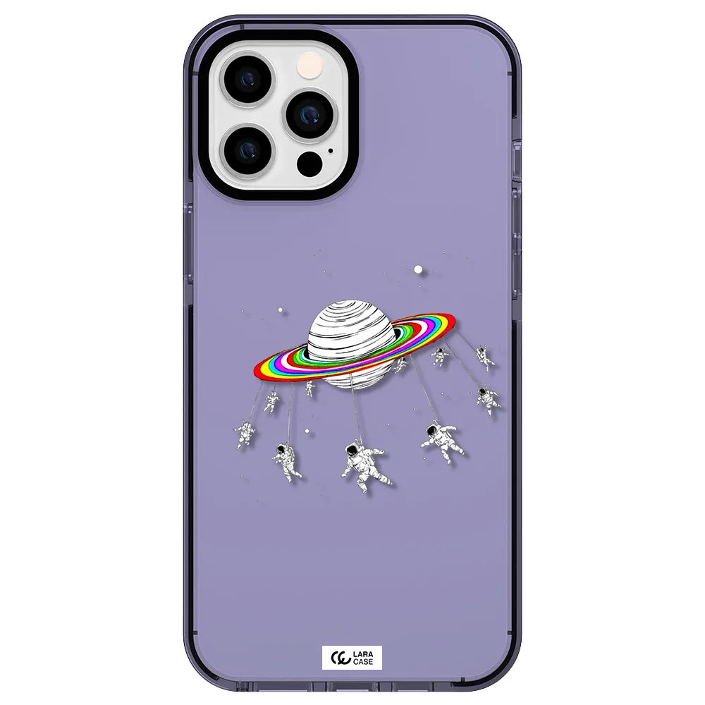 Pluto Rainbow Apple iPhone 12 pro max impact Lilac Case