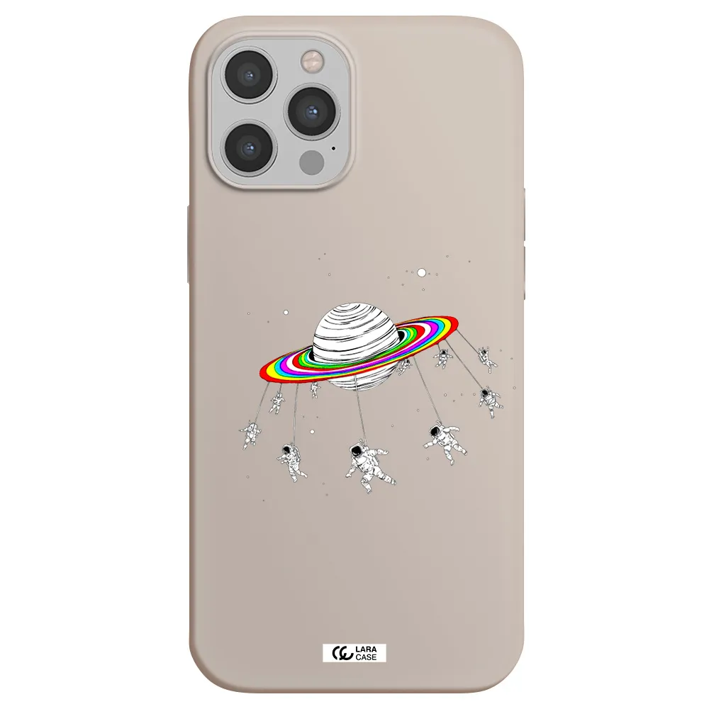 Pluto Rainbow Apple iPhone 12 pro Silicone Stone Case