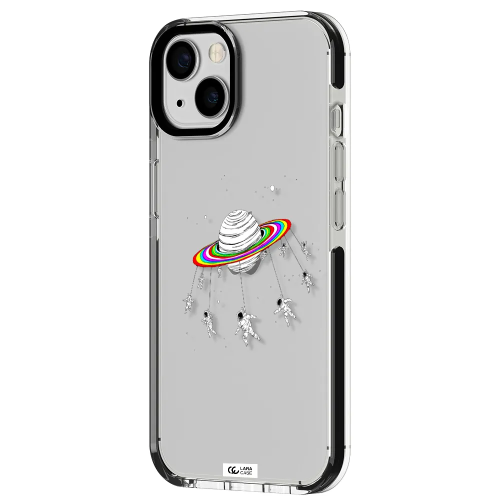 Pluto Rainbow Apple iPhone 13 impact black border Case