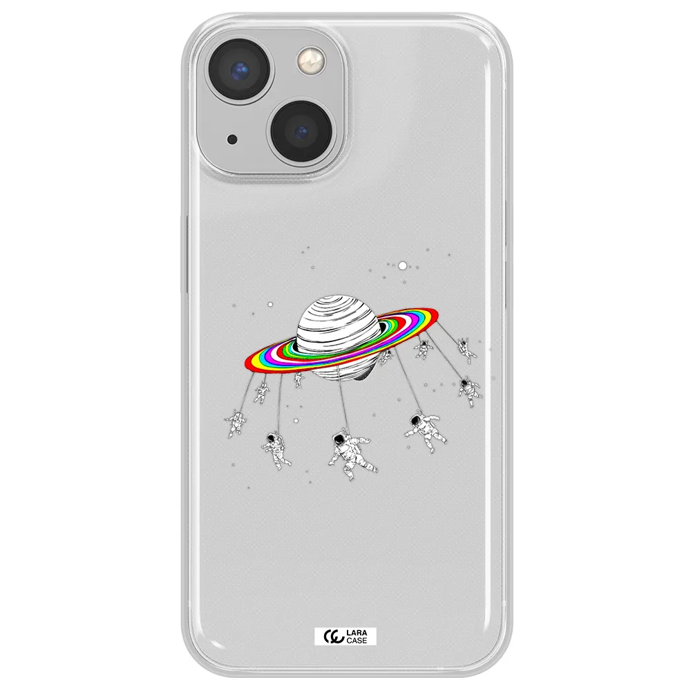 Pluto Rainbow Apple iPhone 13 mini Clear TPU Case