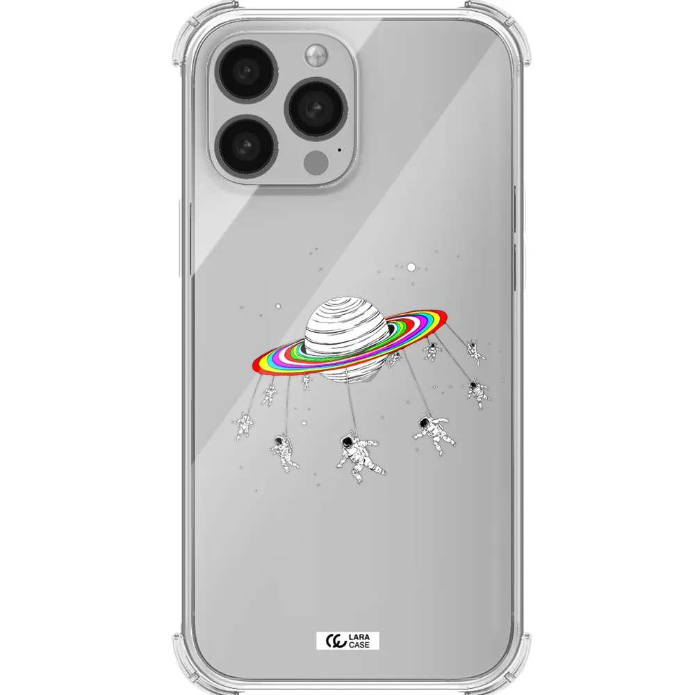 Pluto Rainbow Apple iPhone 13 Pro Max Clear PC Case